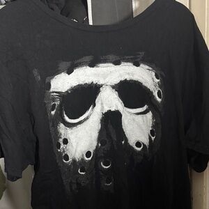 Black Graphic Jason Friday the 13th T-Shirt XXL